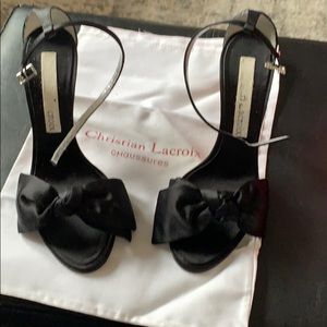 Christian Lacroix Satin Heel